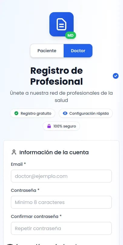 Creá tu perfil